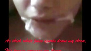 Djevojka u uniformi seksi sobarice Yasmin Grayce pokazuje svoju macu uz suknju